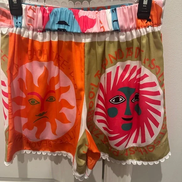 La Luz Pink and Multicolor Shorts - Picture 2 of 3